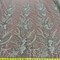 1 Yard Beaded Lace Fabric, 51" Wide Embroidered Polyester Net Mesh with Sequins for Bridal, Quinceañera & Dance Costumes